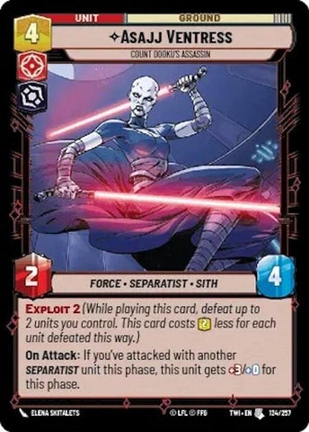 Asajj Ventress Count Dookus Assassin (134/257) [TOR]