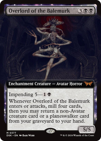Overlord of the Balemurk Extended Art (377) [DSK]