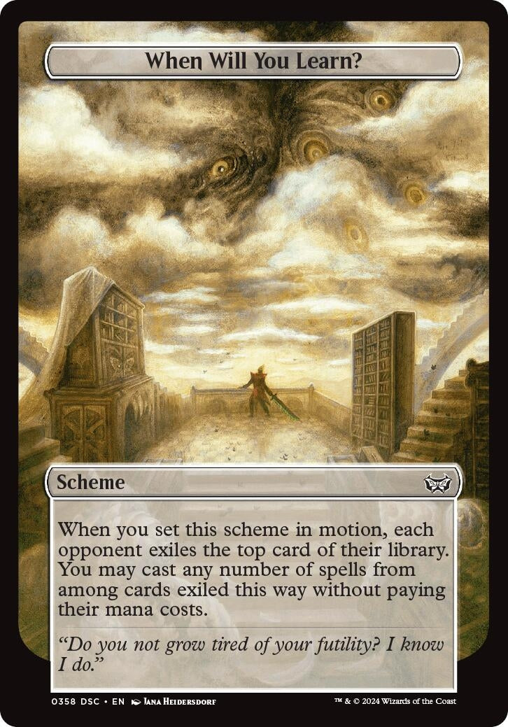 When Will You Learn Full Art (358) [CSK]