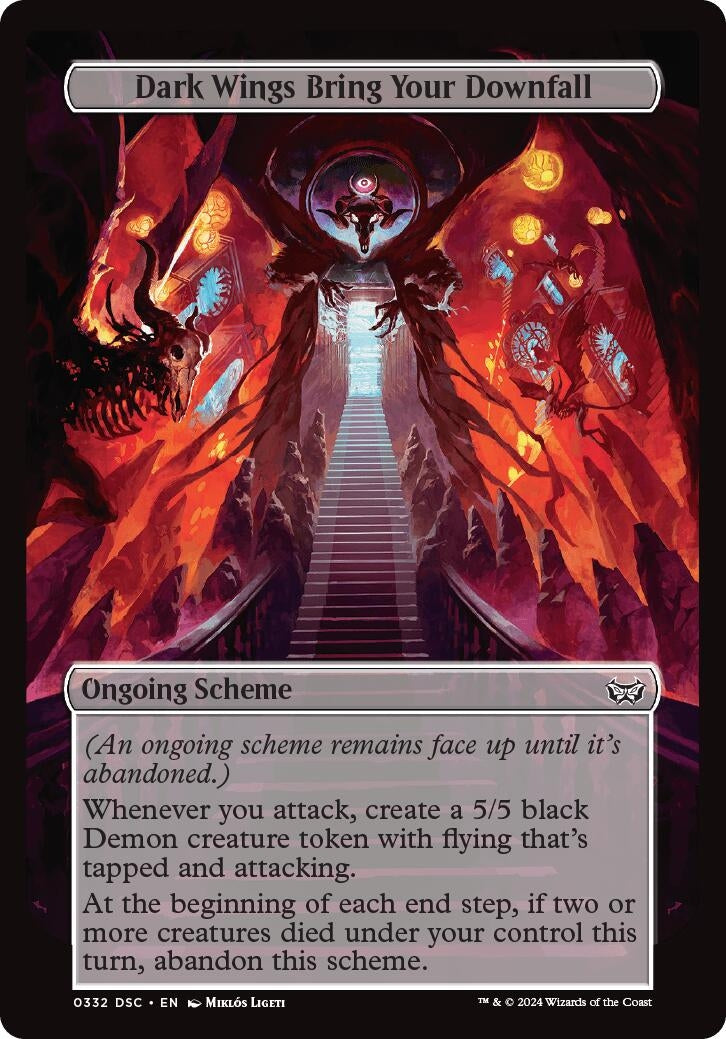 Dark Wings Bring Your Downfall Full Art (332) [CSK]