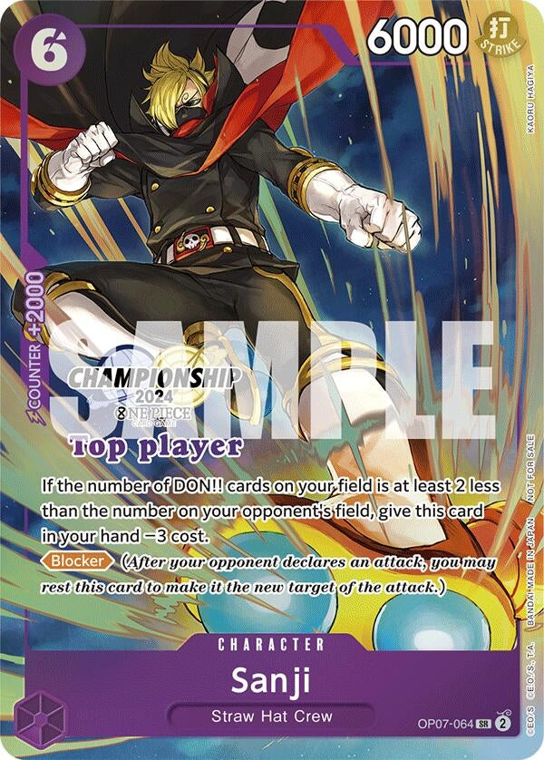 Sanji Championship 2024 Top Player Pack (OP07-064) [OP-PR]