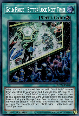 Gold Pride Better Luck Next Time (MP24-EN089)