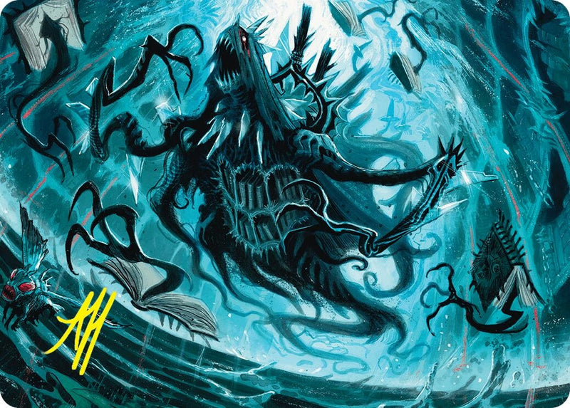 Overlord of the Floodpits Art Card Gold Stamped Signature (4) [ASDSK]