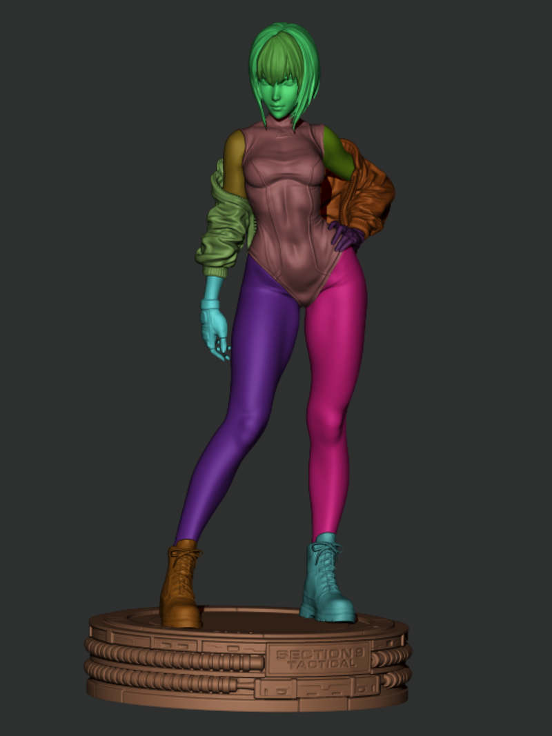 Motoko Kusanagi Resin Statue - view 7