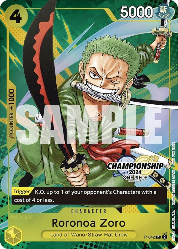 Roronoa Zoro CS 2024 Event Pack Finalist (P-042) [OP-PR]