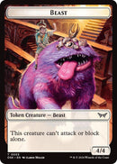 Beast Copy Double Sided Token (3 // 1) [DSK]