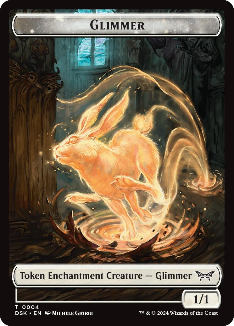 Glimmer Manifest Double Sided Token (4 // 18) [DSK]