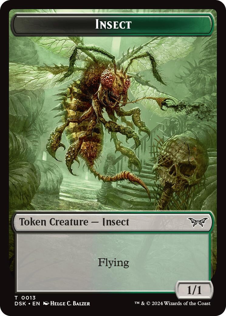 Insect 13 Manifest Double Sided Token (13 // 18) [DSK]