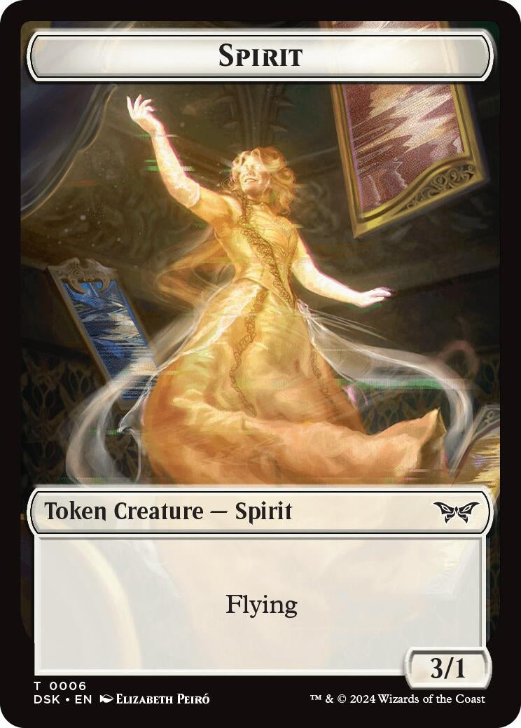 Spirit 6 Manifest Double Sided Token (6 // 18) [DSK]