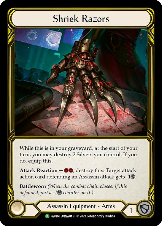 Image for Shriek Razors - FAB168 [Flesh and Blood: Promo Cards]