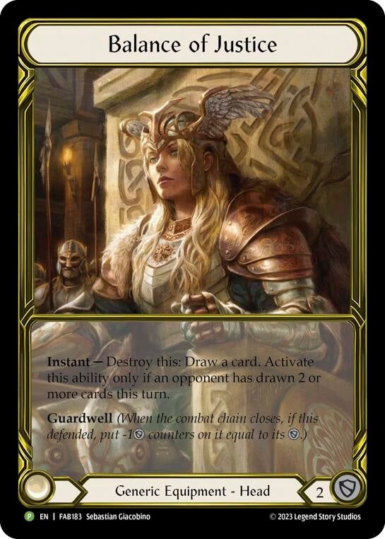 Image for Balance of Justice - FAB183 [Flesh and Blood: Promo Cards]