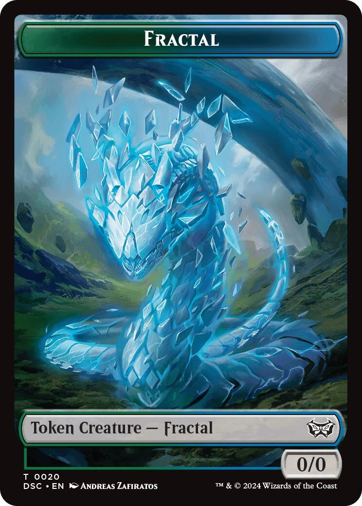 Fractal Scarecrow Double Sided Token (20 // 23) [CSK]