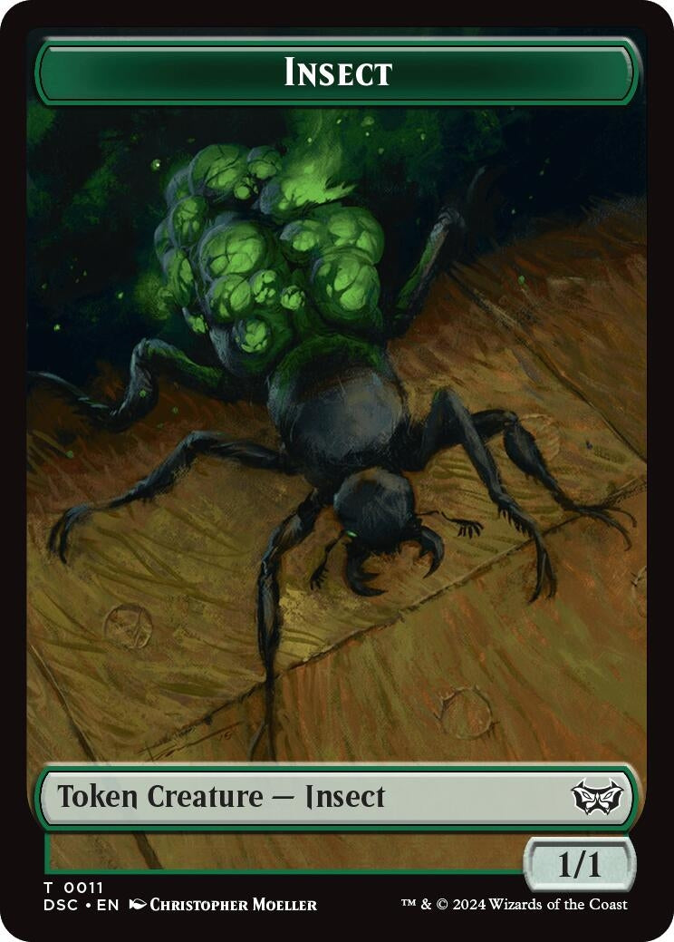 Insect 11 Ooze 14 Double Sided Token (11 // 14) [CSK]