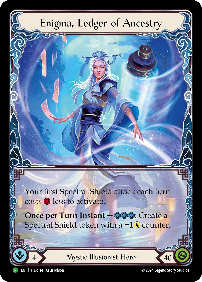Image for Enigma, Ledger of Ancestry - HER114 [Flesh and Blood: Promo Cards]