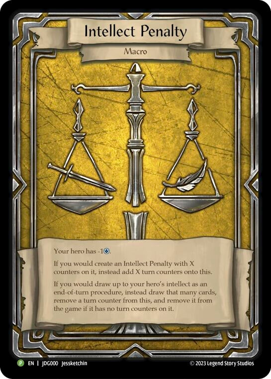 Image for Intellect Penalty - [Flesh and Blood: Promo Cards]