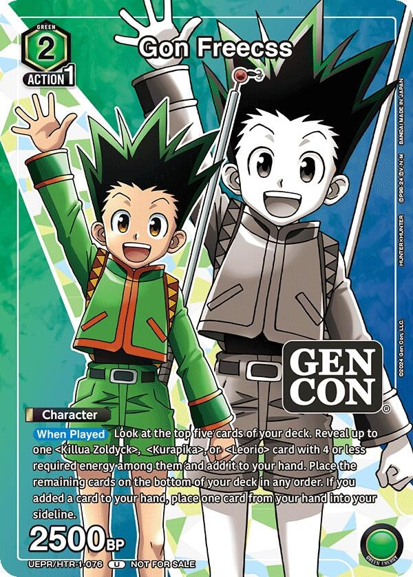 Gon Freecss Gen Con 2024 Promo (UEPR/HTR-1-076) [UEPR]