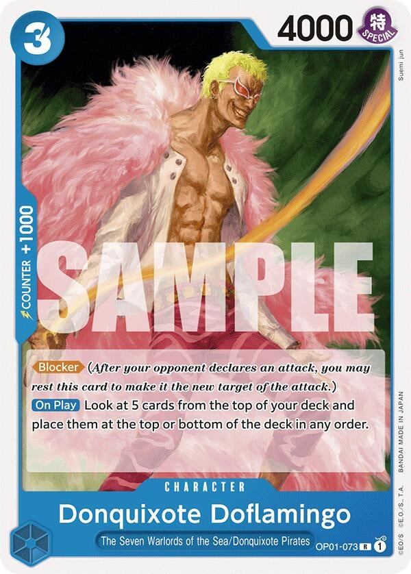 Image for Donquixote Doflamingo (OP01-073) [Starter Deck 17: BLUE Donquixote Doflamingo]