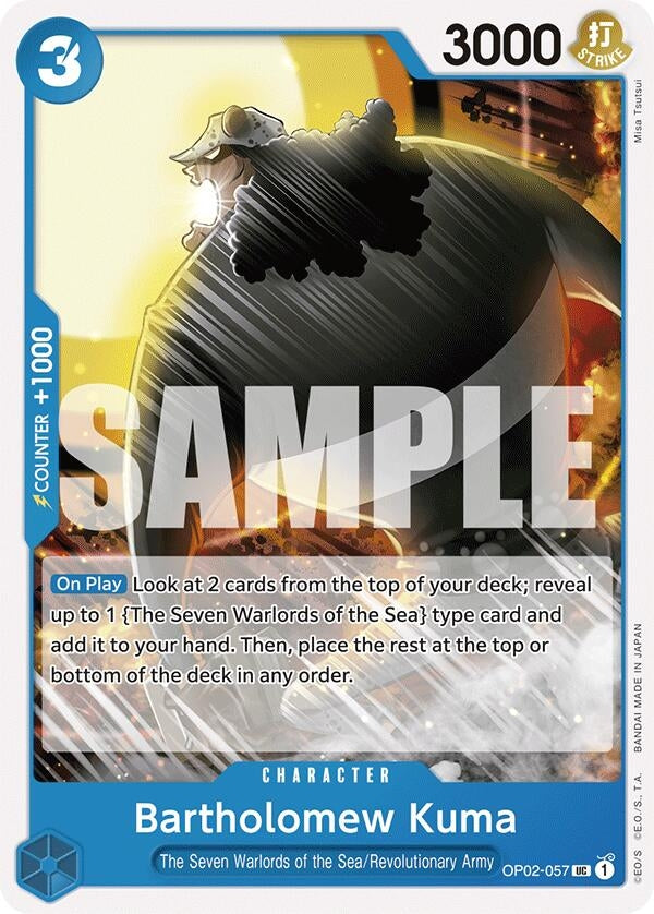 Image for Bartholomew Kuma [Starter Deck 17: BLUE Donquixote Doflamingo]