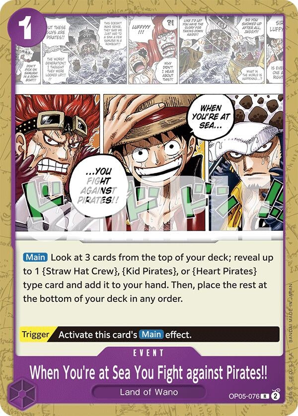 Image for When You're at Sea You Fight against Pirates!! [Starter Deck 18: PURPLE Monkey.D.Luffy]