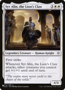 Image for Syr Alin, the Lion's Claw