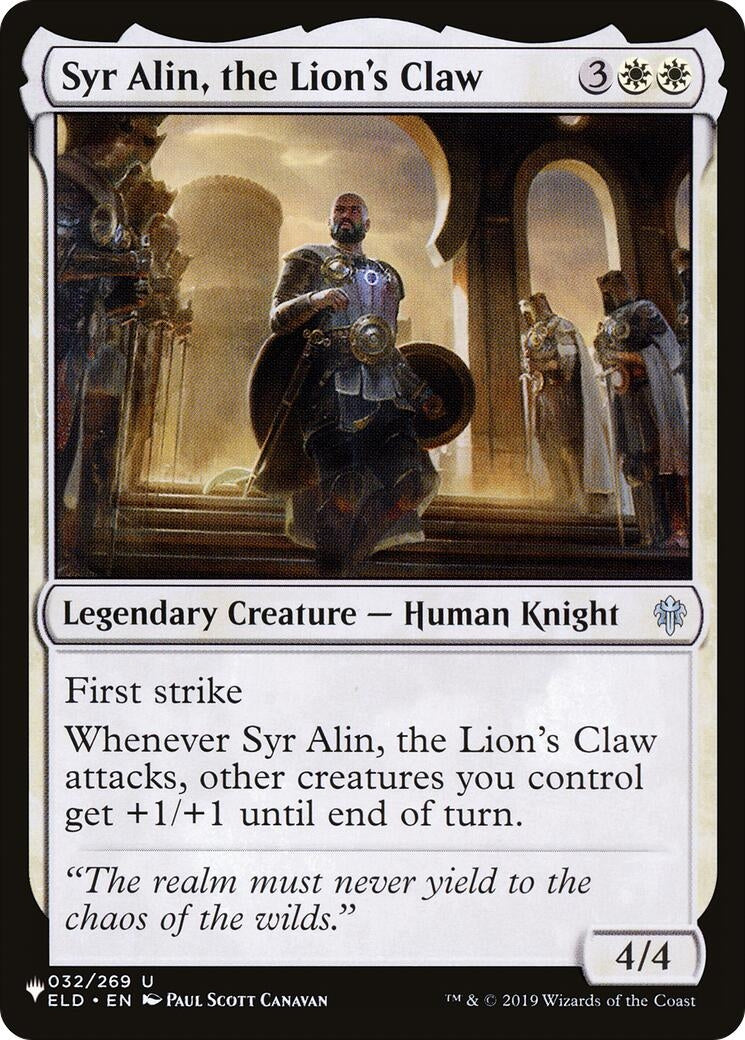 Image for Syr Alin, the Lion's Claw