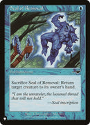 Image for Seal of Removal