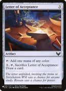 Image for Letter of Acceptance