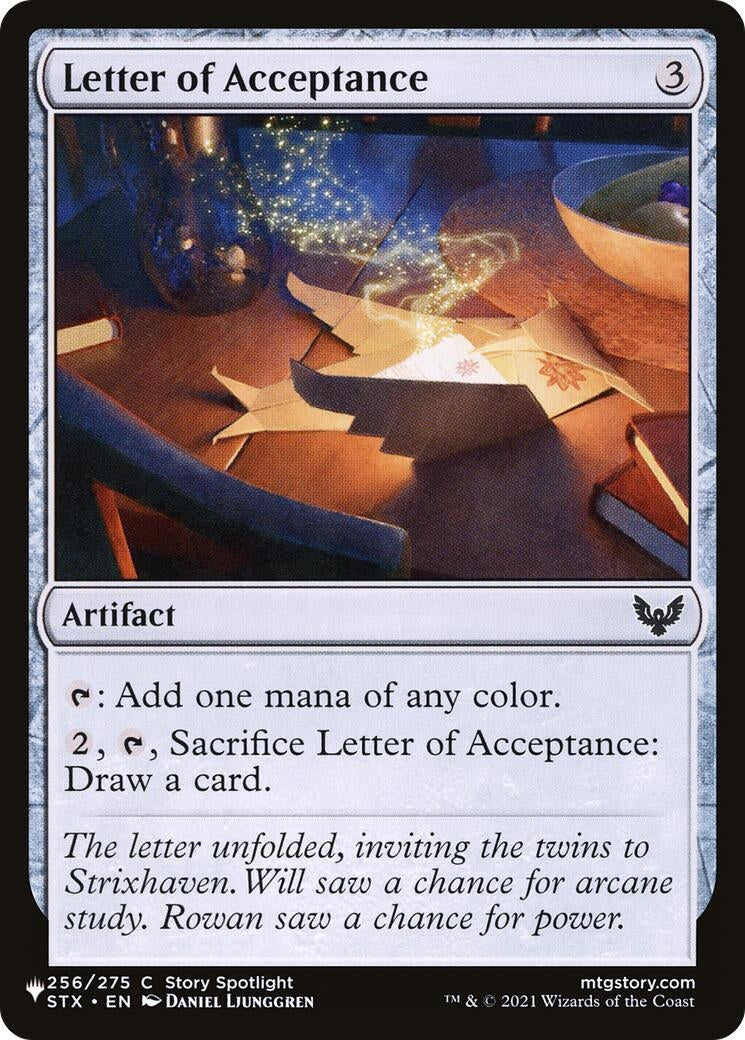 Image for Letter of Acceptance