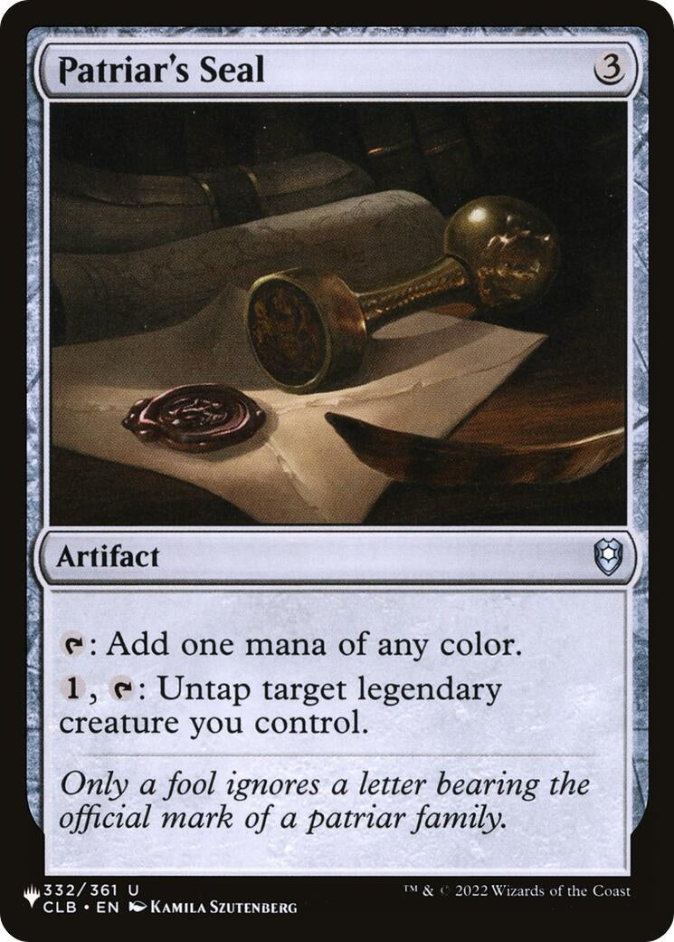 Image for Patriar's Seal