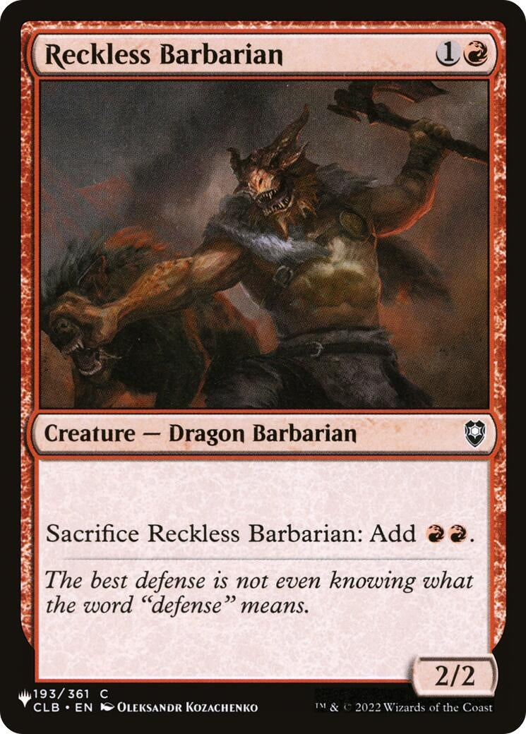 Image for Reckless Barbarian
