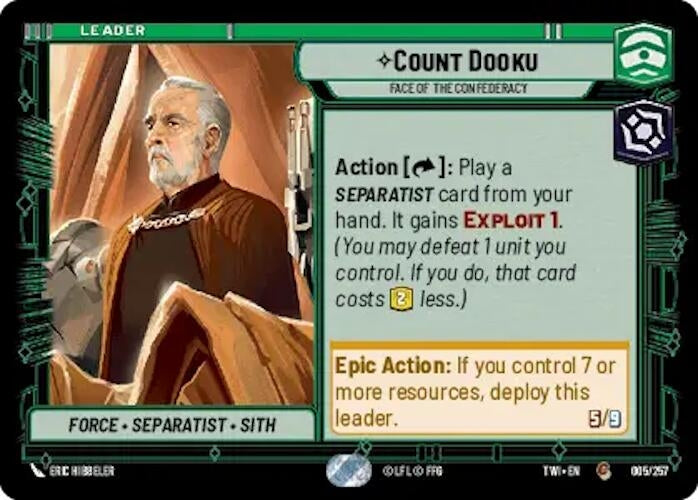 Count Dooku Face of the Confederacy (005/257) [TOR]