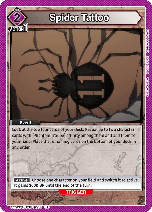 Spider Tattoo (UE02BT/HTR-1-064) [UE02BT]