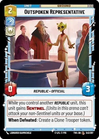 Outspoken Representative (043/257) [TOR]