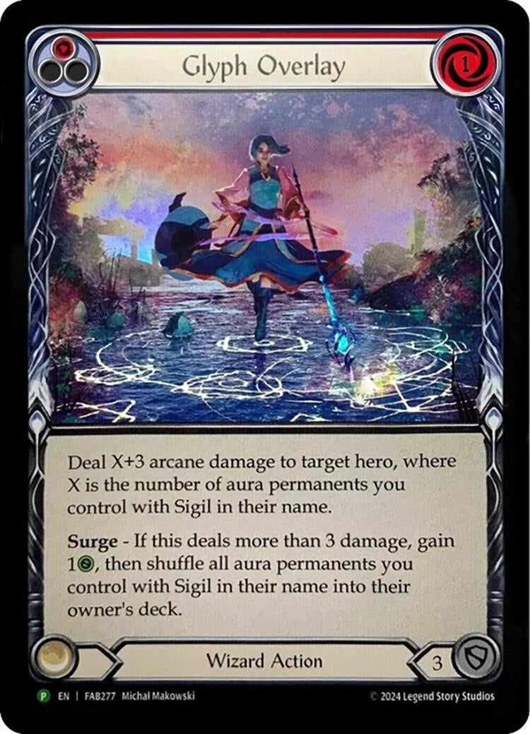 Image for Glyph Overlay (Red) [Flesh and Blood: Promo Cards]