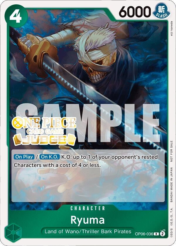 Image for Ryuma (Judge Pack Vol. 4) [One Piece Promotion Cards]