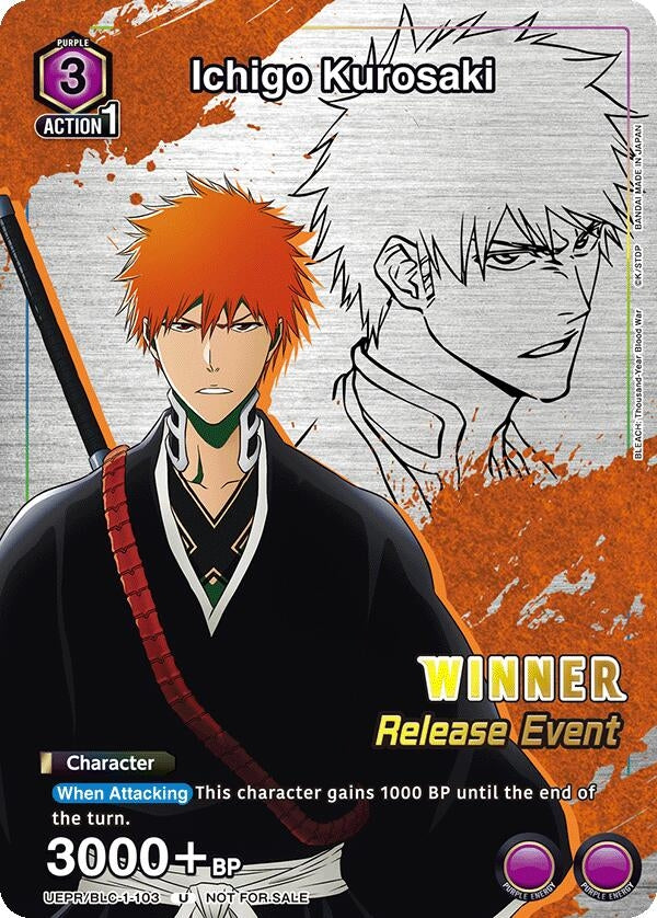 Ichigo Kurosaki Release Event Winner (UEPR/BLC-1-103) [UE01BT_RE]
