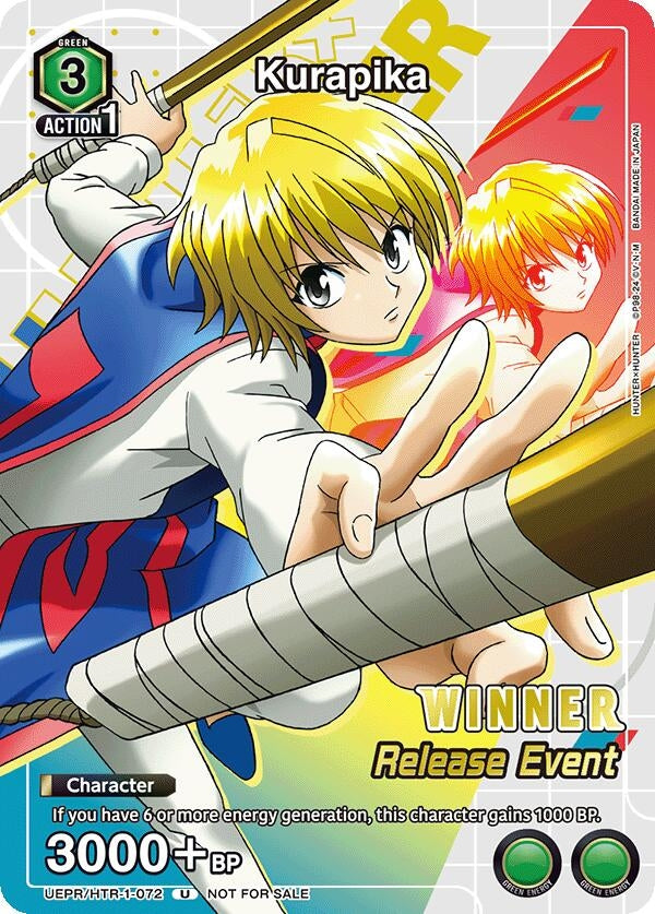 Kurapika Release Event Winner (UEPR/HTR-1-072) [UE02BT_RE]
