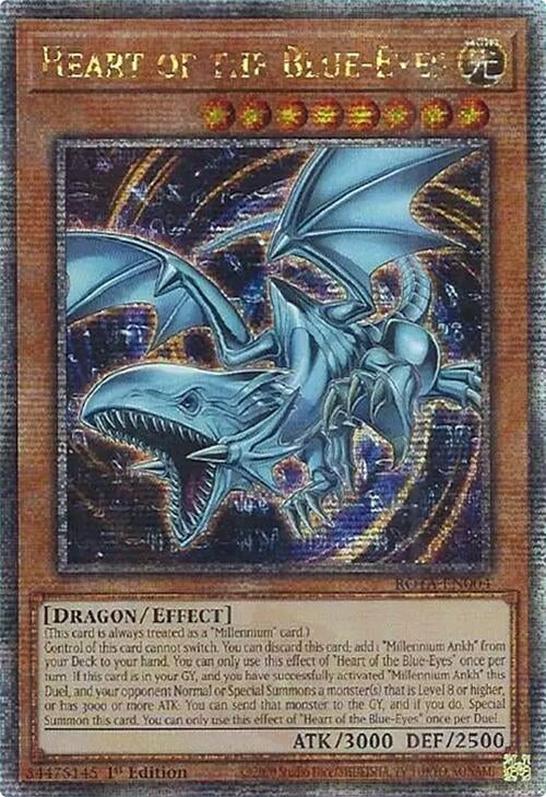 Image for Heart of the Blue-Eyes (Quarter Century Secret Rare) [Rage of the Abyss]