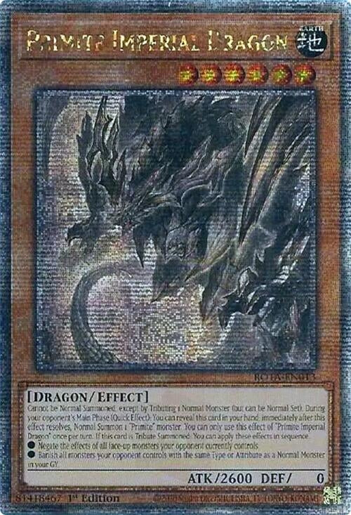 Image for Primite Imperial Dragon (Quarter Century Secret Rare) [Rage of the Abyss]