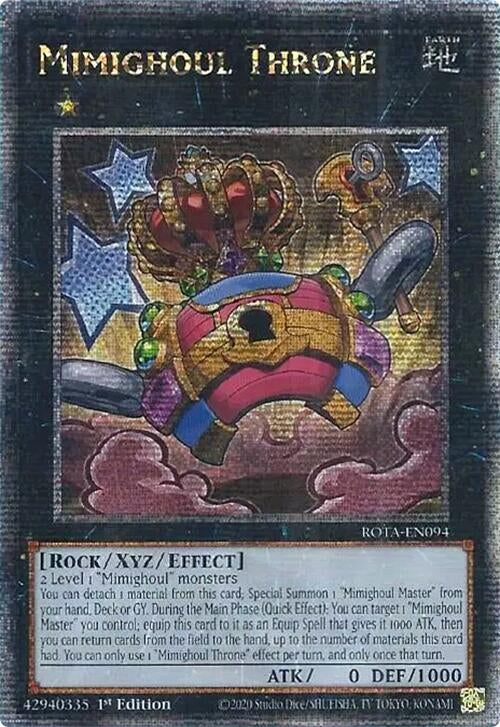 Image for Mimighoul Throne (Quarter Century Secret Rare) [Rage of the Abyss]