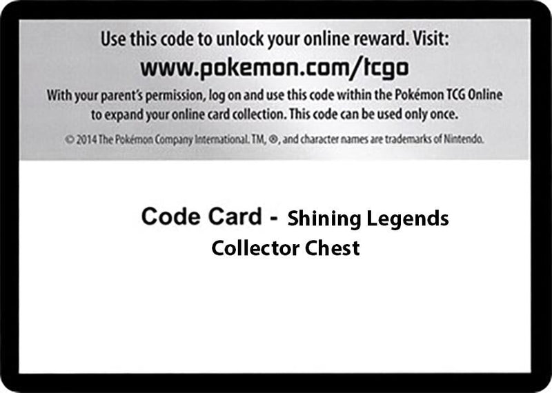 Image for Code Card - Shining Legends Collector Chest [Shining Legends]