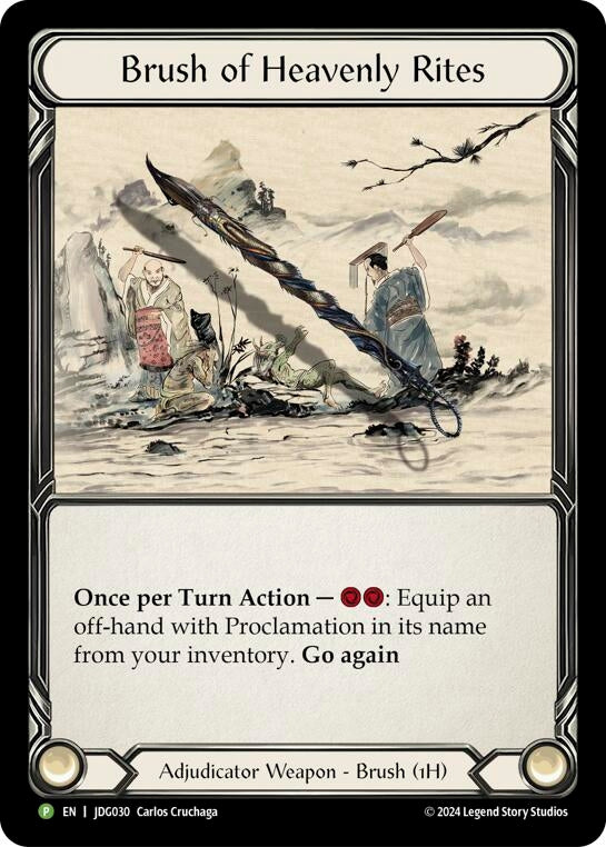 Image for Brush of Heavens Rites - JDG030 [Flesh and Blood: Promo Cards]