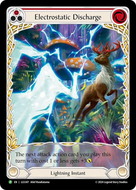 Image for Electrostatic Discharge (Red) (Extended Art) - LGS347 [Flesh and Blood: Promo Cards]