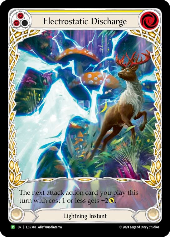 Image for Electrostatic Discharge (Yellow) (Extended Art) - LGS348 [Flesh and Blood: Promo Cards]