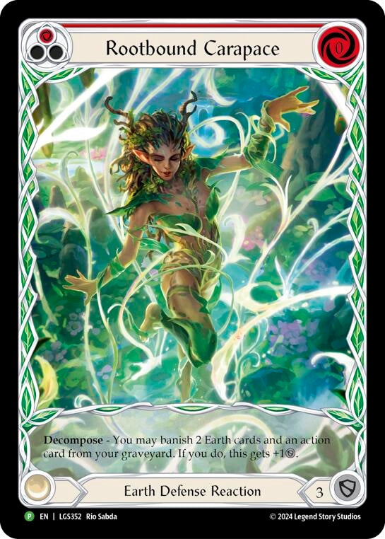 Image for Rootbound Carapace (Red) (Extended Art) - LGS352 [Flesh and Blood: Promo Cards]