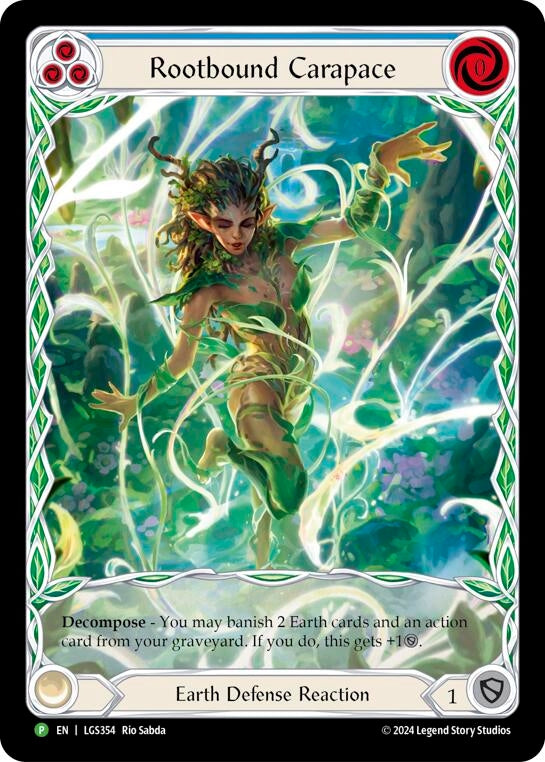 Image for Rootbound Carapace (Blue) (Extended Art) - LGS354 [Flesh and Blood: Promo Cards]