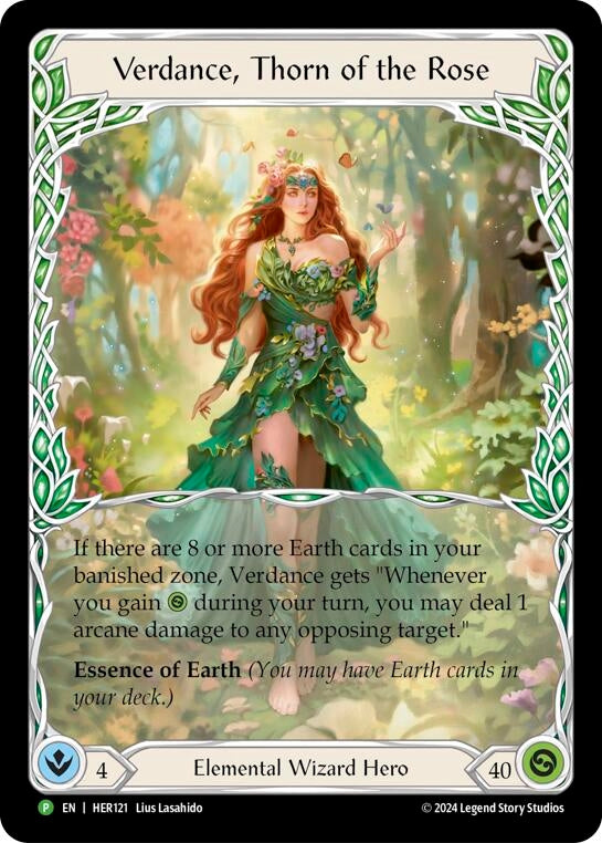 Image for Verdance, Thorn of the Rose - HER121 [Flesh and Blood: Promo Cards]