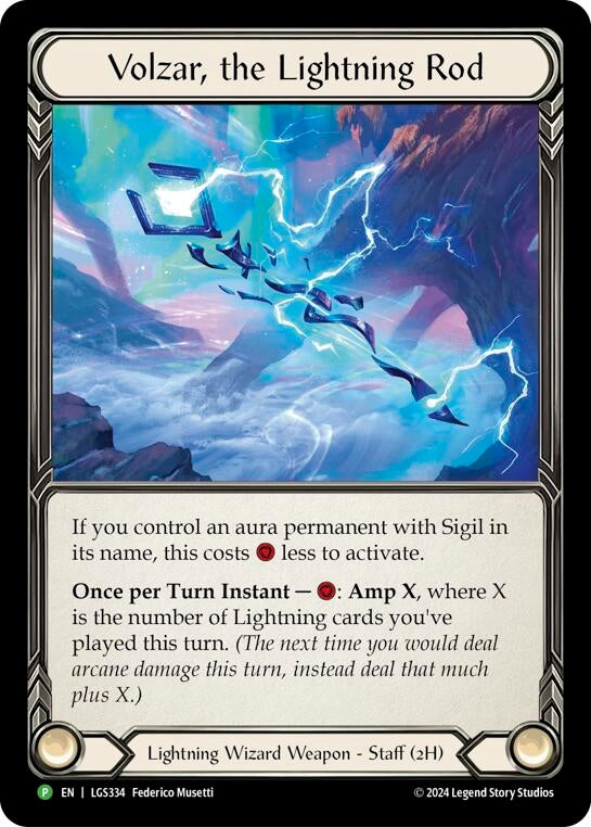 Image for Volzar, the Lightning Rod - LGS334 [Flesh and Blood: Promo Cards]