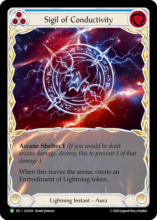 Image for Sigil of Conductivity (Extended Art) - LGS324 [Flesh and Blood: Promo Cards]