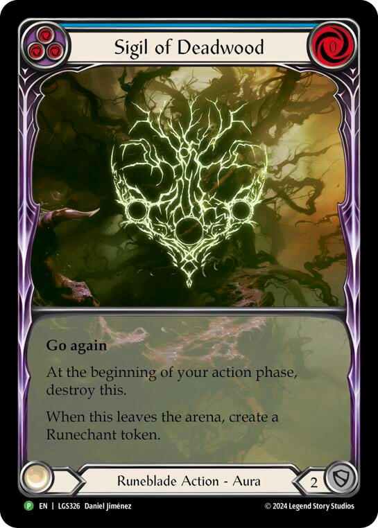 Image for Sigil of Deadwood (Extended Art) - LGS326 [Flesh and Blood: Promo Cards]